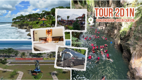 Paket tour 2d1n pangandaran green canyon