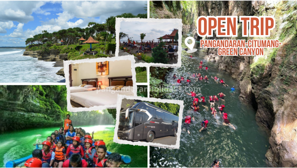 Paket open trip pangandaran citumang green canyon