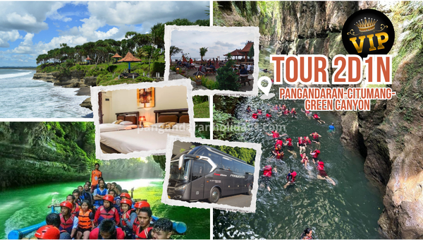 tour 2d1n VIP pangandaran citumang green canyon